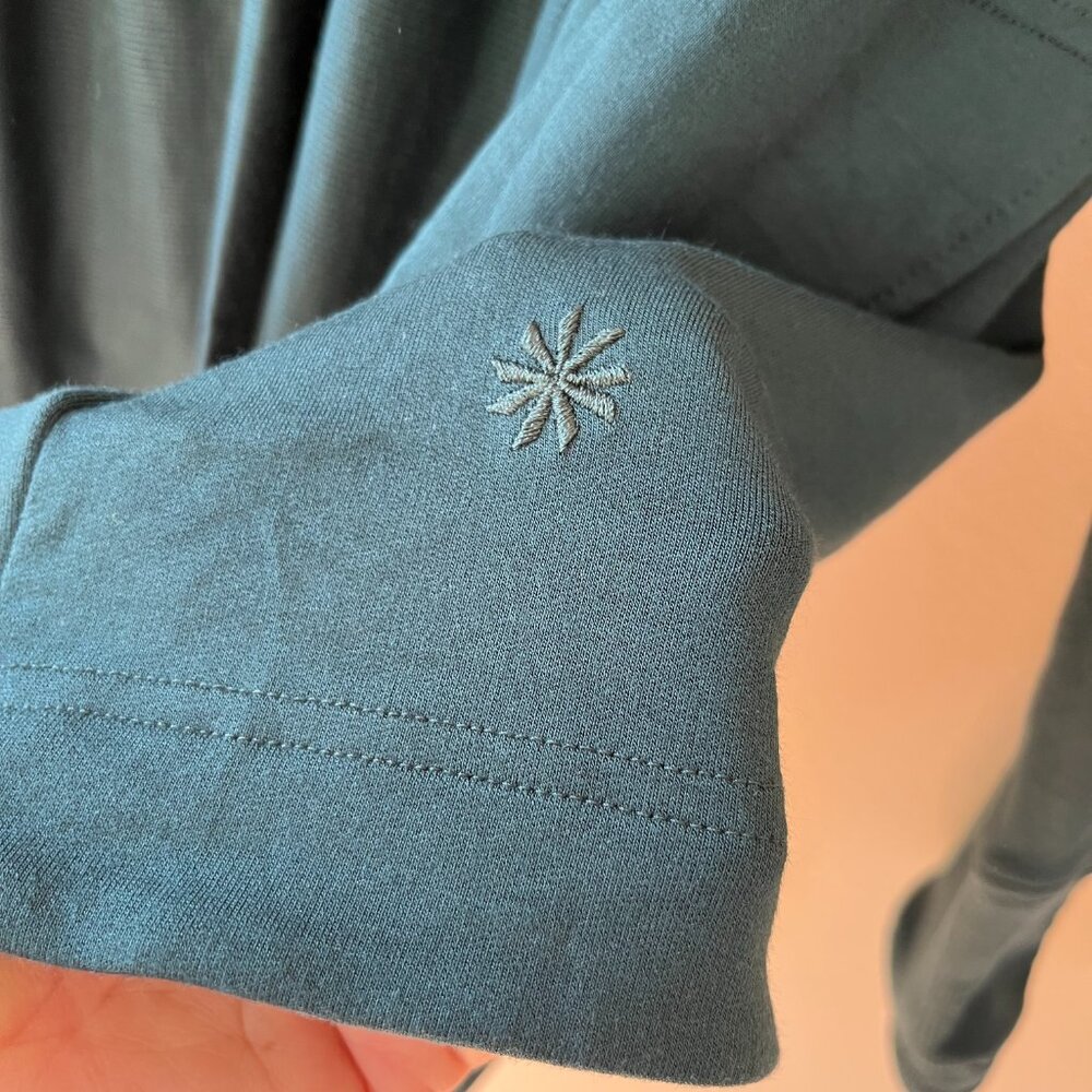 Athleta Forest Green Draped Open-Front Cardigan - Picture 5 of 8